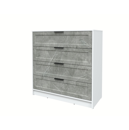 Kомод Тренд КТ-К100 (Белый ЛДСП/ Керамика ЛМДФ) Ш1000 В1020 Г451